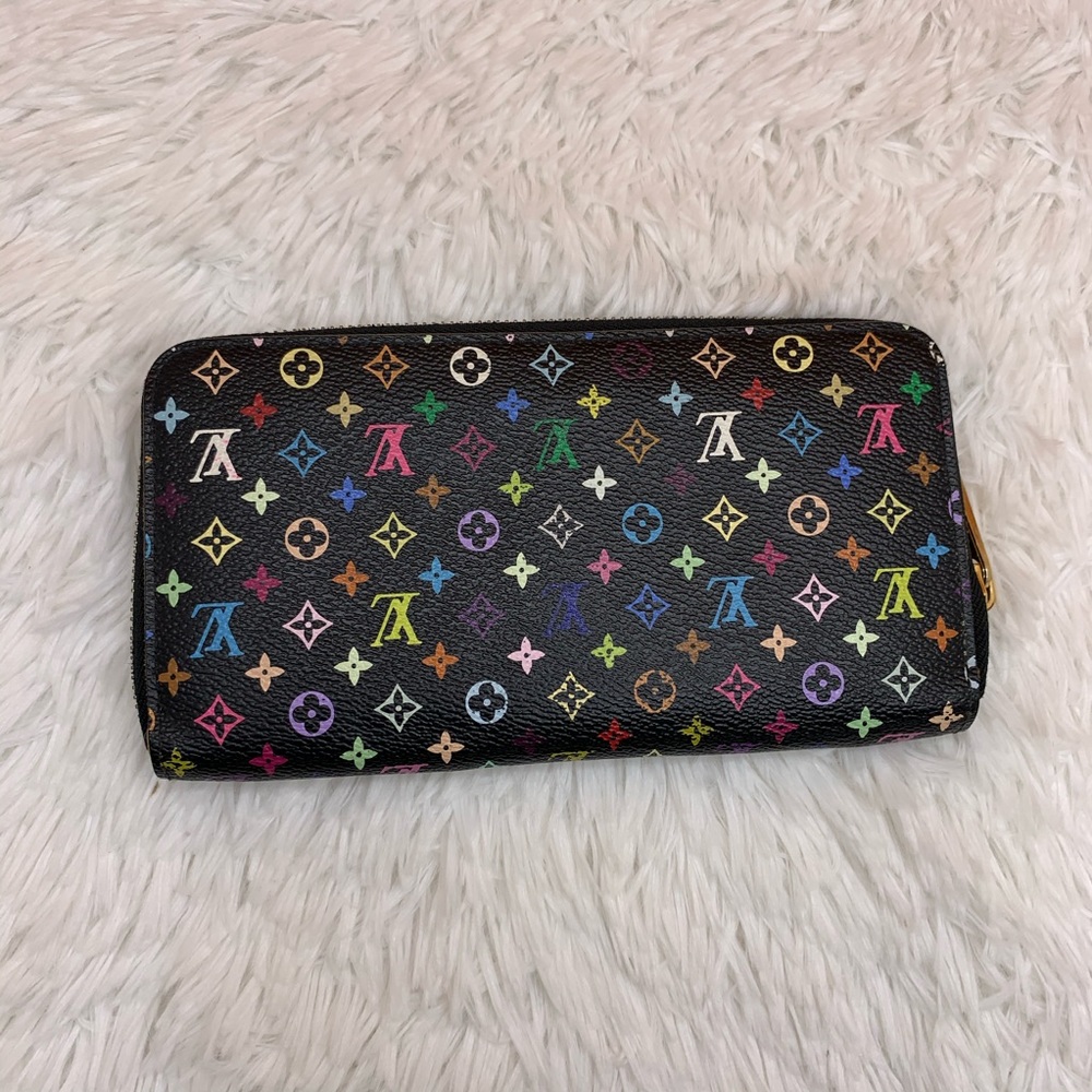 ❌SOLD❌ Louis Vuitton Multicolore Zippy Wallet noir - Picture 2 of 7